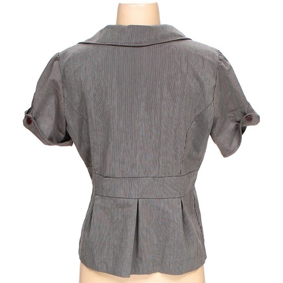 Bay Studio Pinstriped Peplum Blazer - Picture 2 of 3